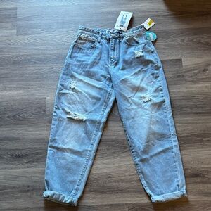 YMI Dream Collection Balloon Fit Distressed Jeans | Size 5 | NWT